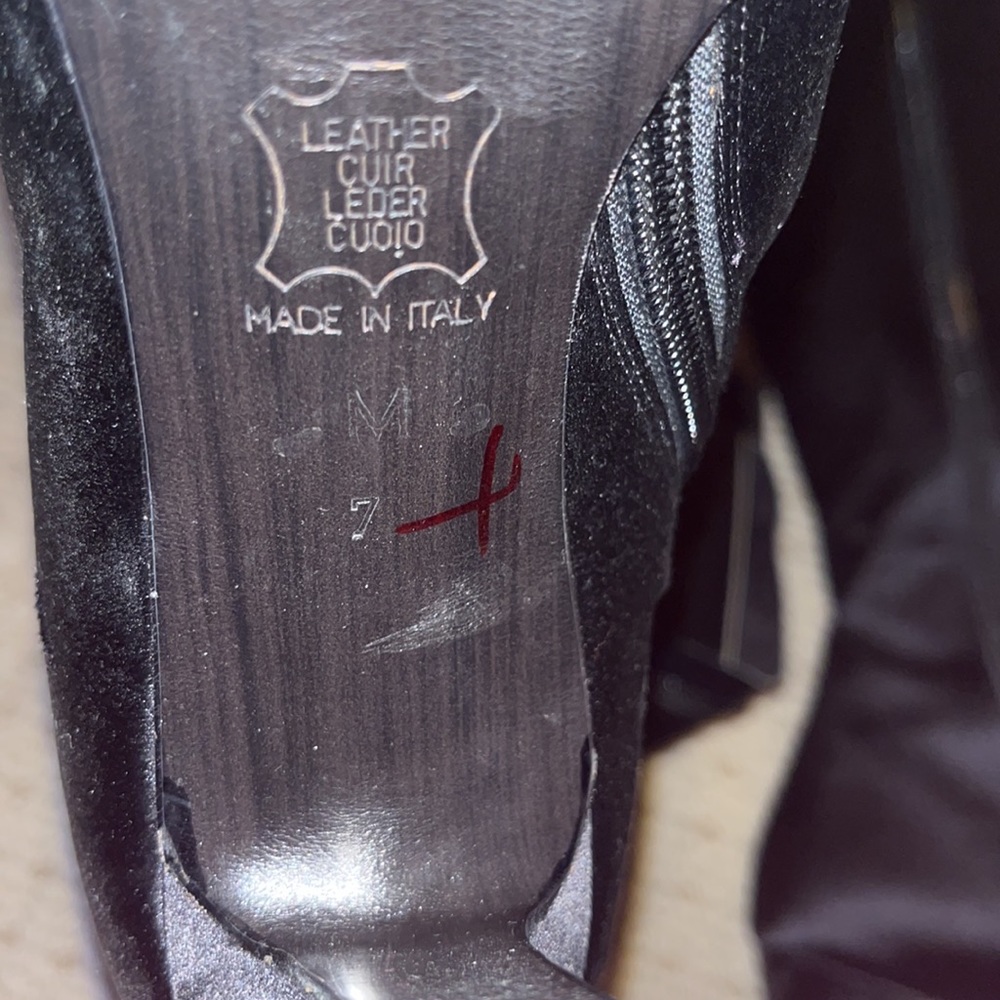 Black High Heel Boots Designer Richard Tyler View 5
